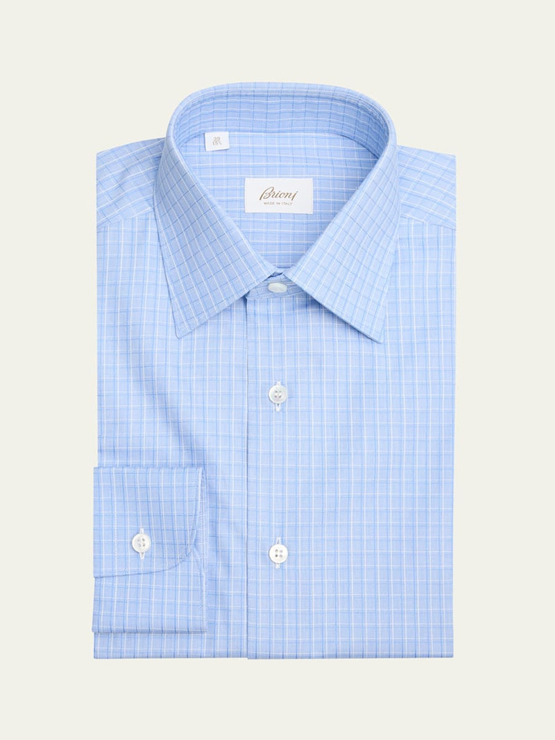Men's Cotton Check Dress Shirt 1