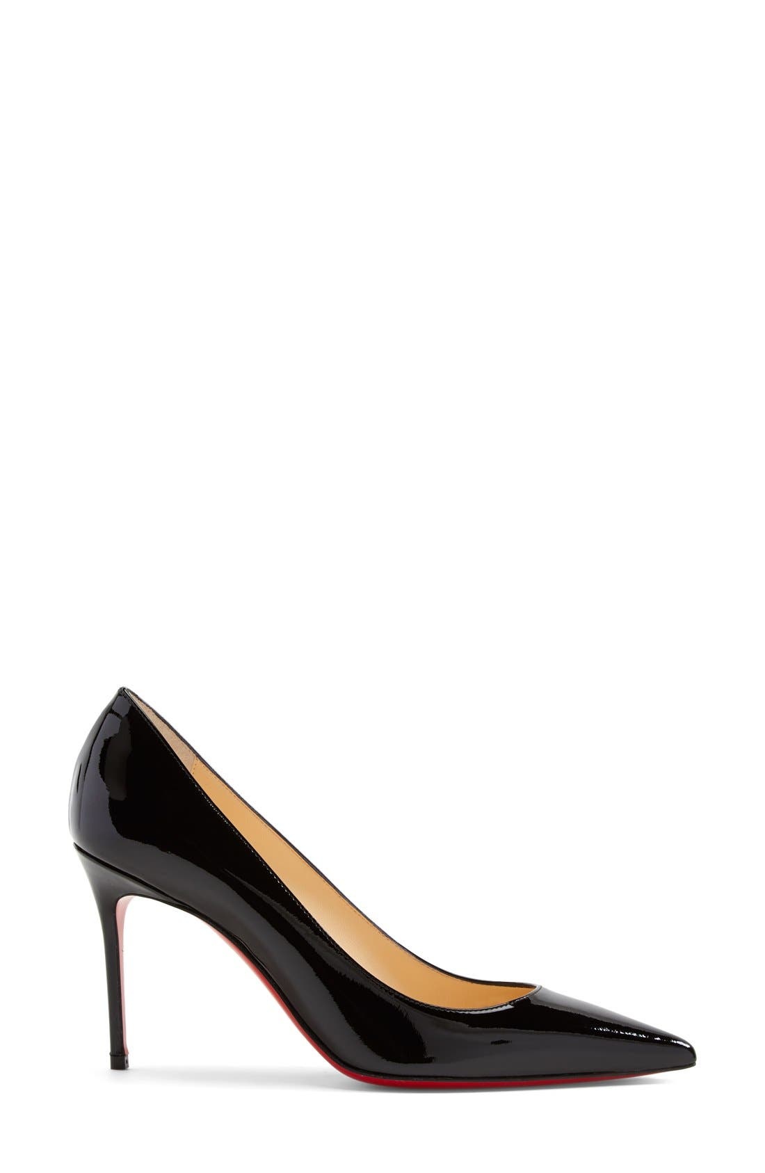 Christian Louboutin Kate Pointed Toe Patent Leather Pump in Bk01 Black at Nordstrom - 8