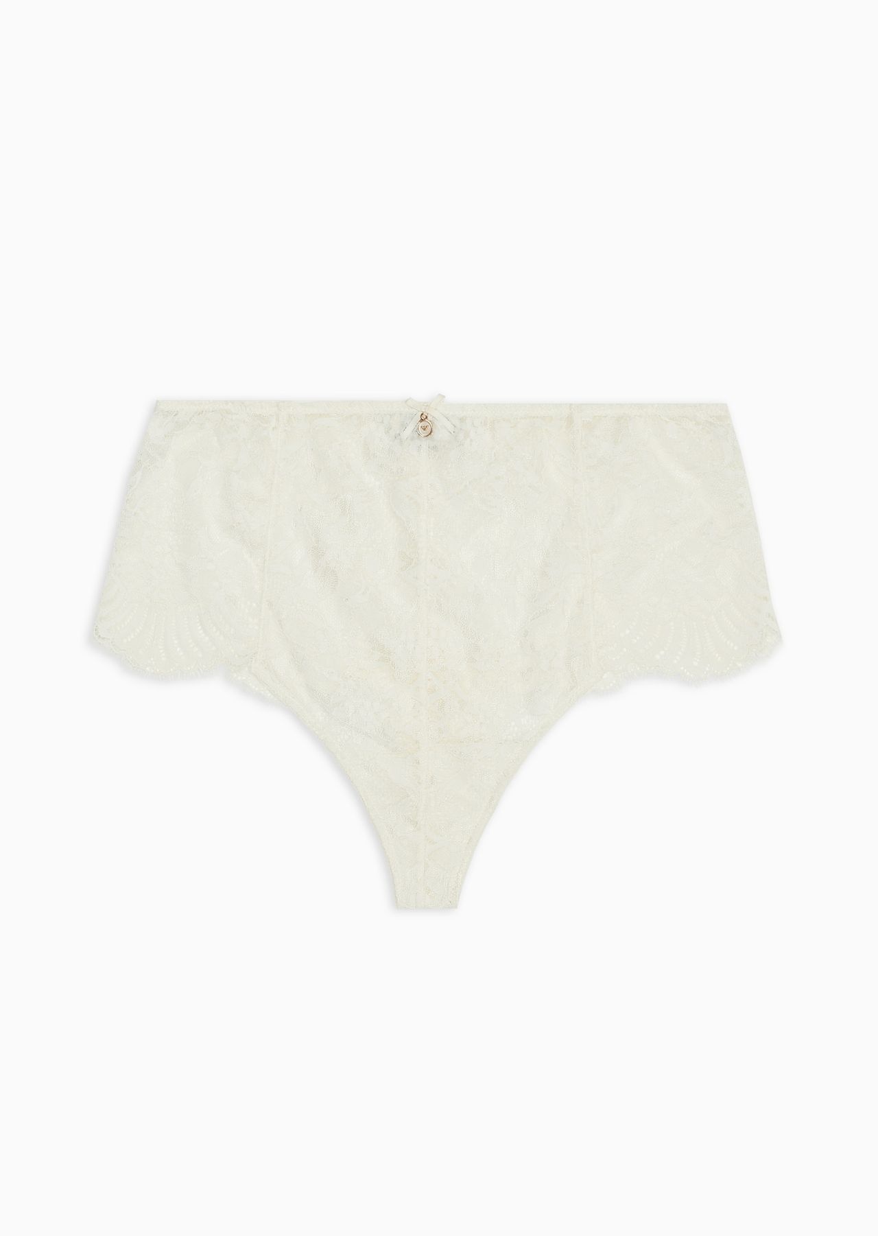 Bridal ASV recycled lace high-waisted thong - 1