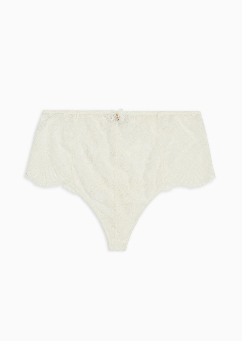 Bridal ASV recycled lace high-waisted thong 1