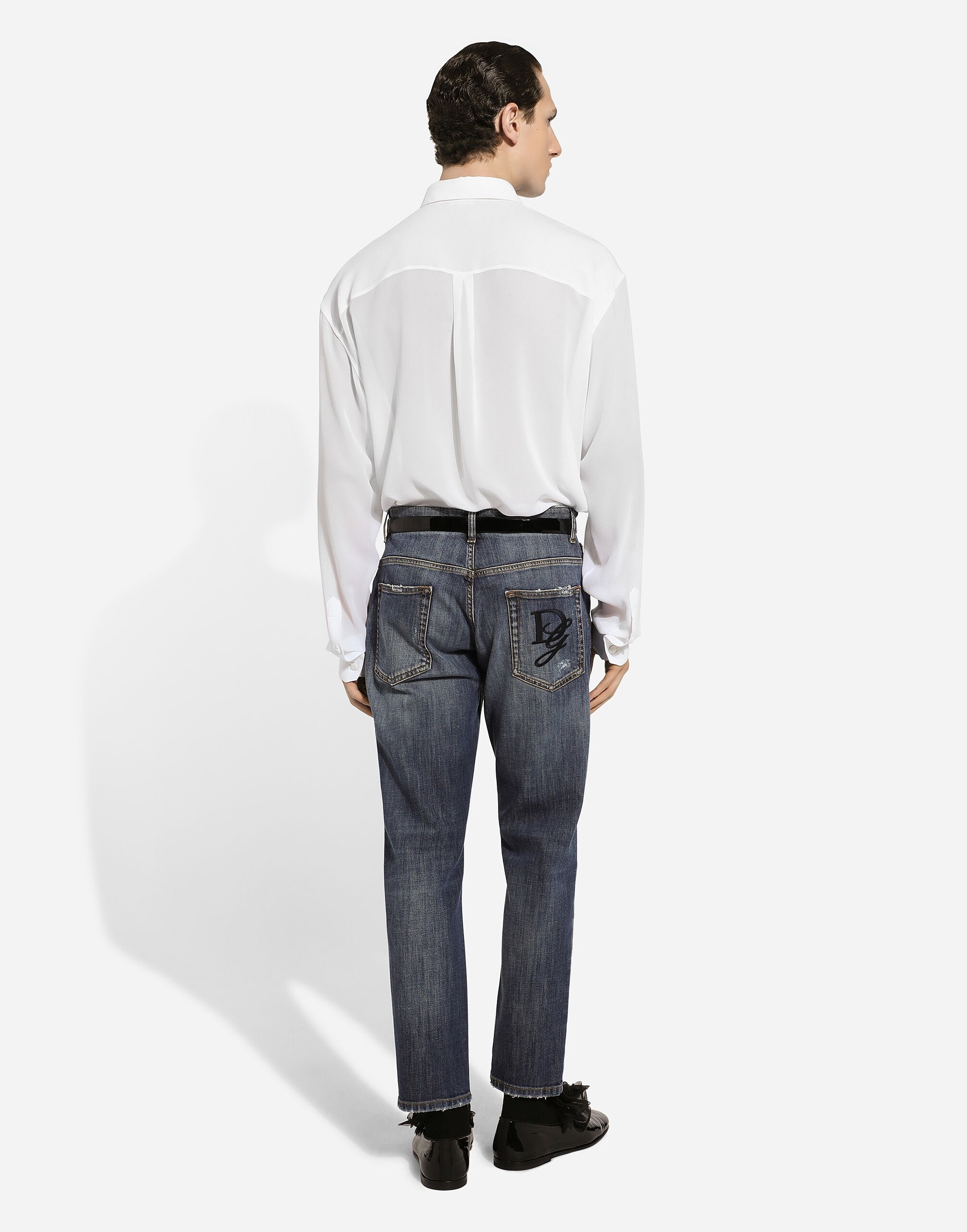 Loose stretch denim jeans - 3