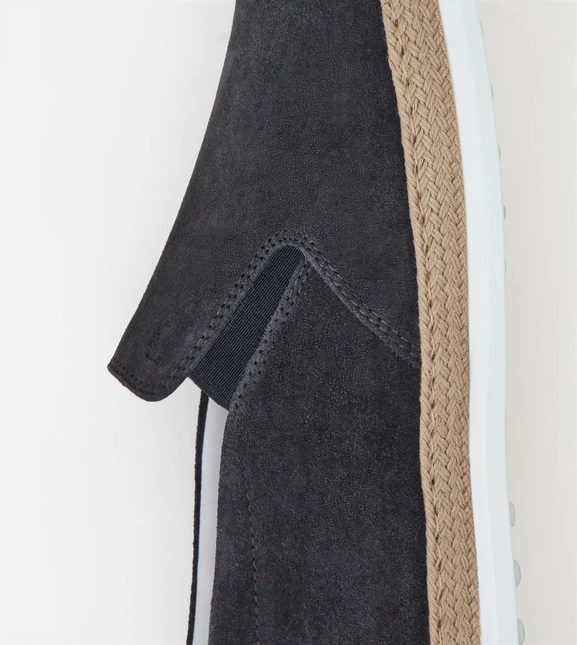 SLIP-ON SHOES IN SUEDE - GREY - 4