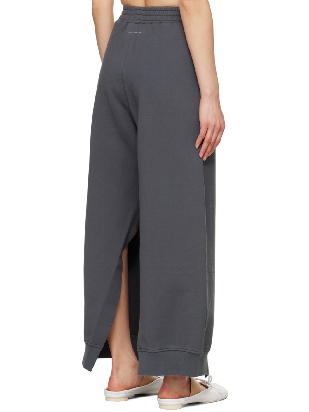 Gray Side Slit Lounge Pants - 3