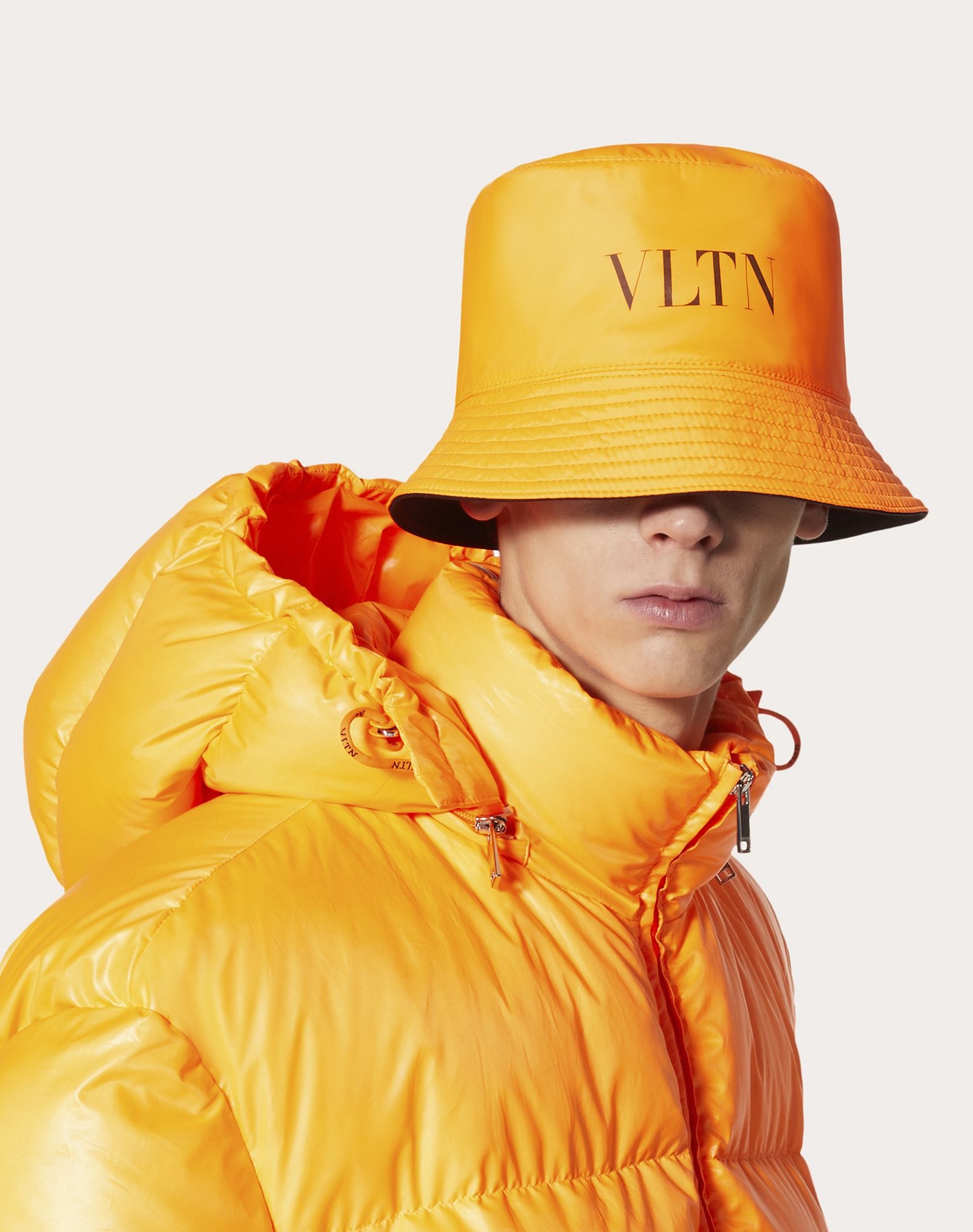 VLTN reversible nylon and cotton bucket hat - 4