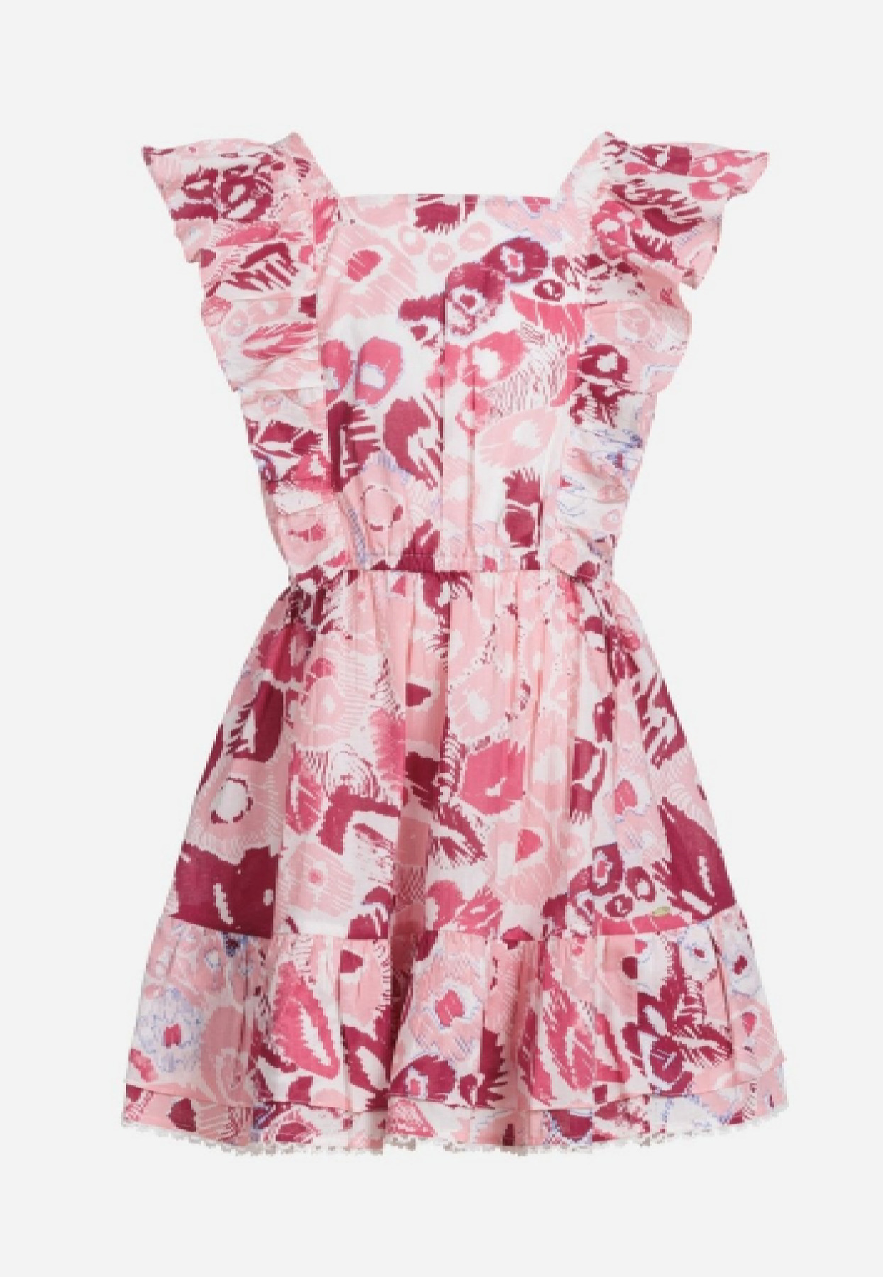 Mini Dress Kora for girls - Pink Pencilleo - 1