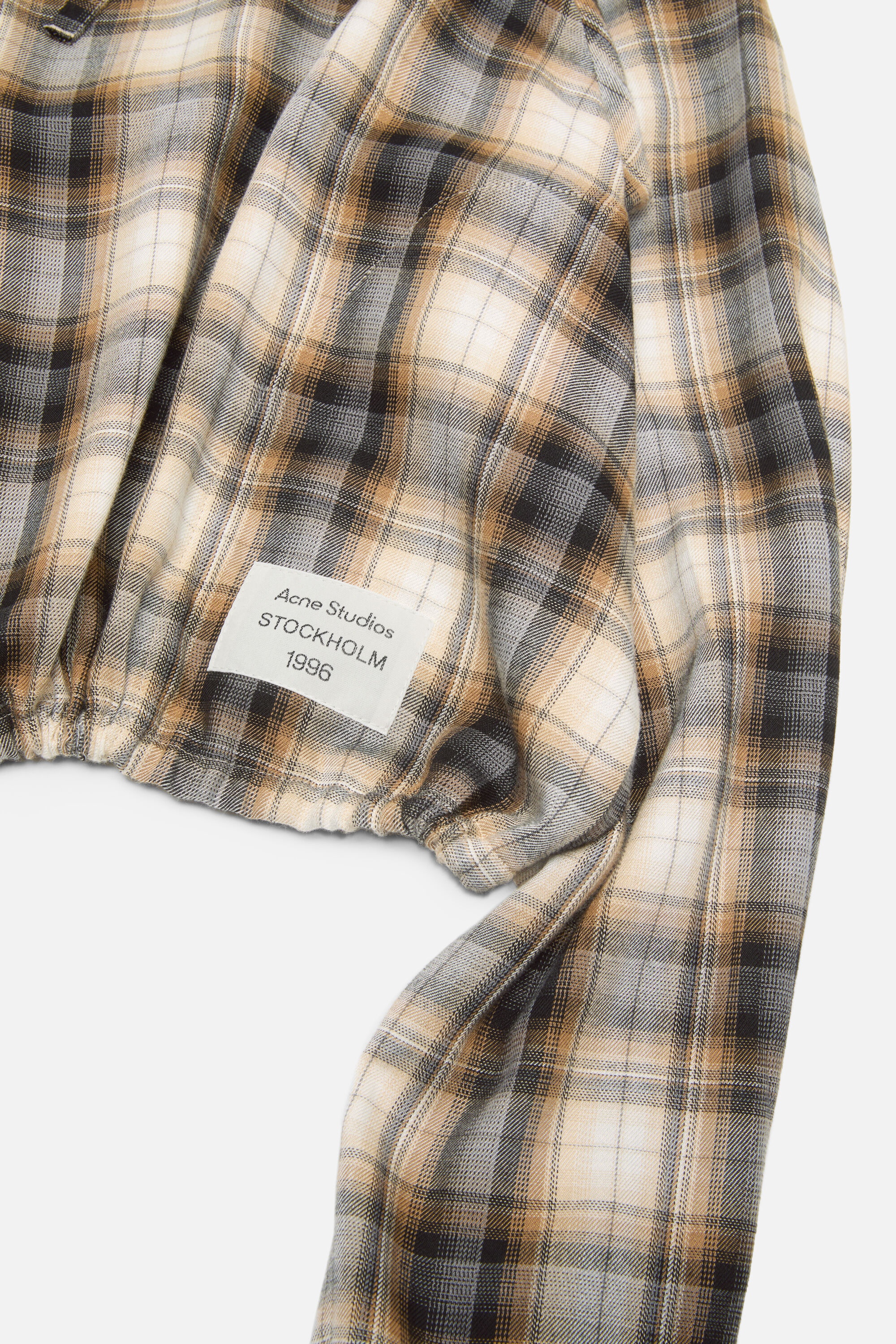 Hooded overshirt - Beige/black - 5