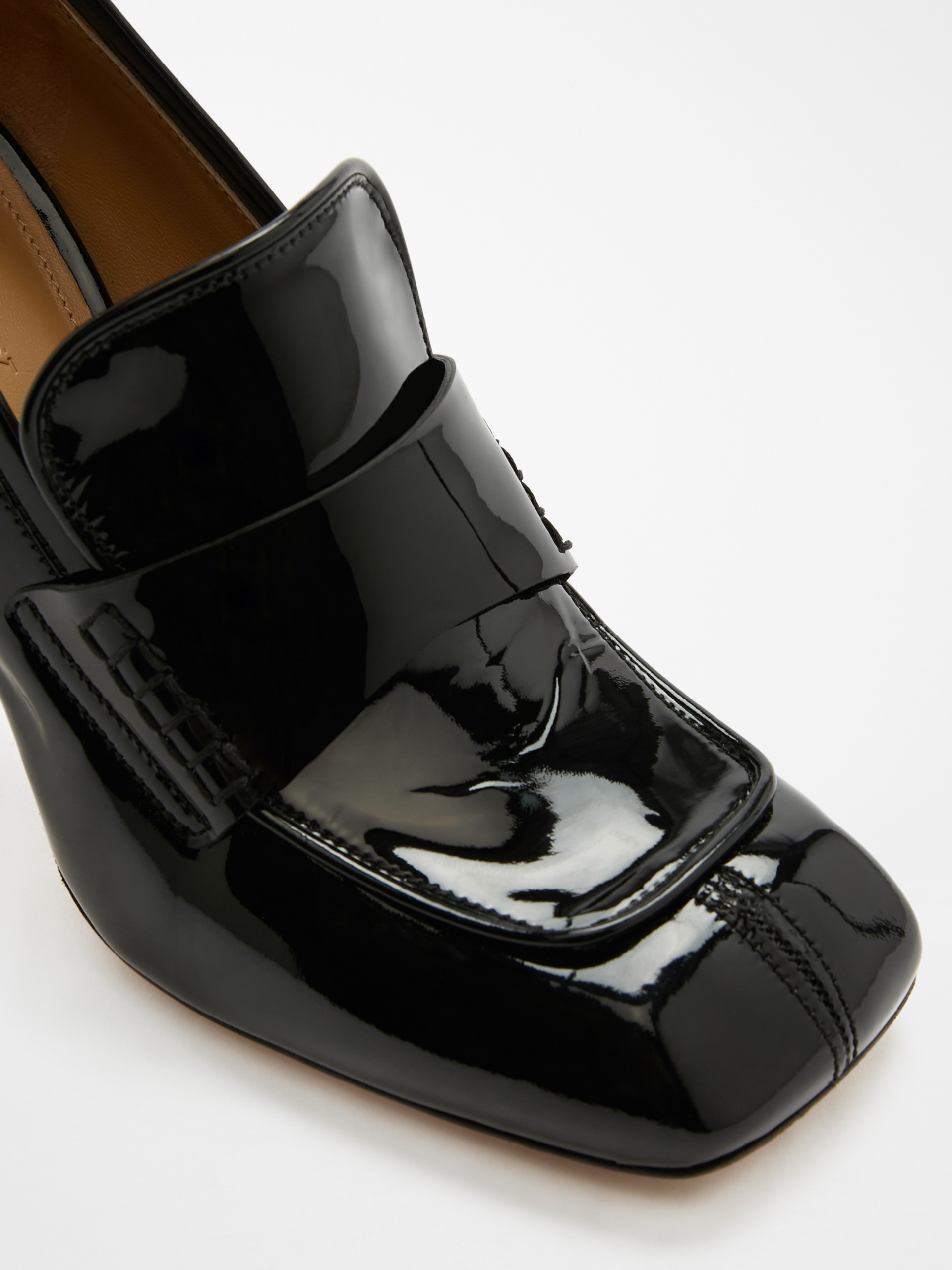 PAGLIA Patent leather loafers with heel - 4