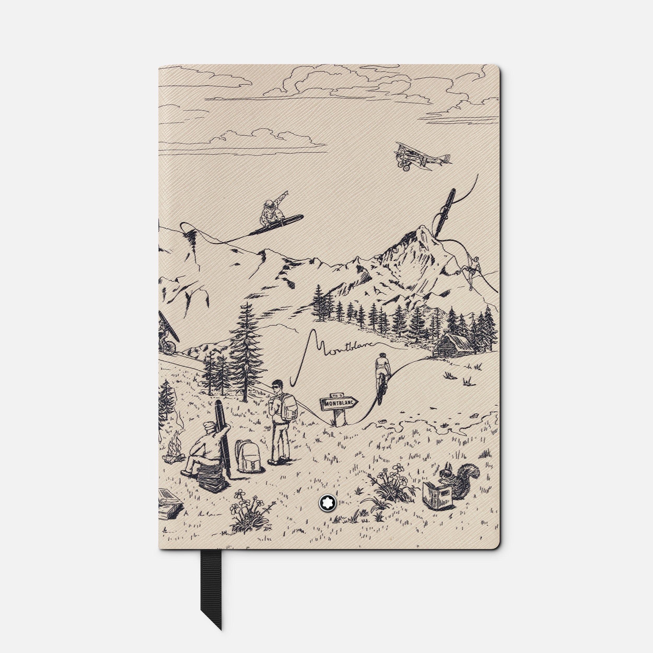 Notebook #146 small, Happy Holiday Collection, Ivory - Lined - 1