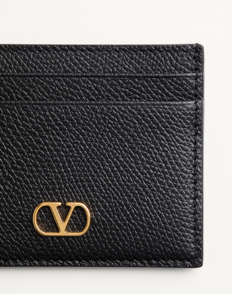 Valentino VLOGO SIGNATURE GRAINY CALFSKIN CARD HOLDER outlook