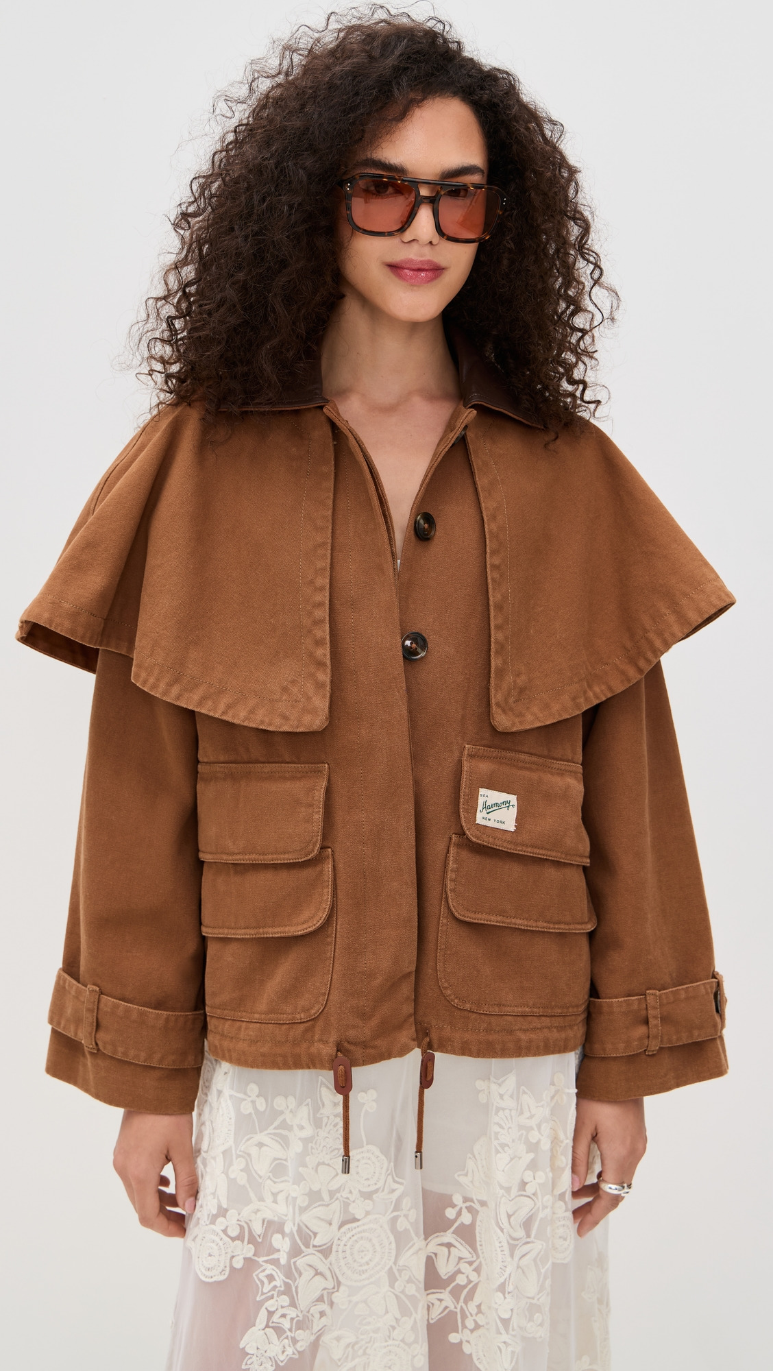 Carolyn Work Wear Cape Jacket - 2
