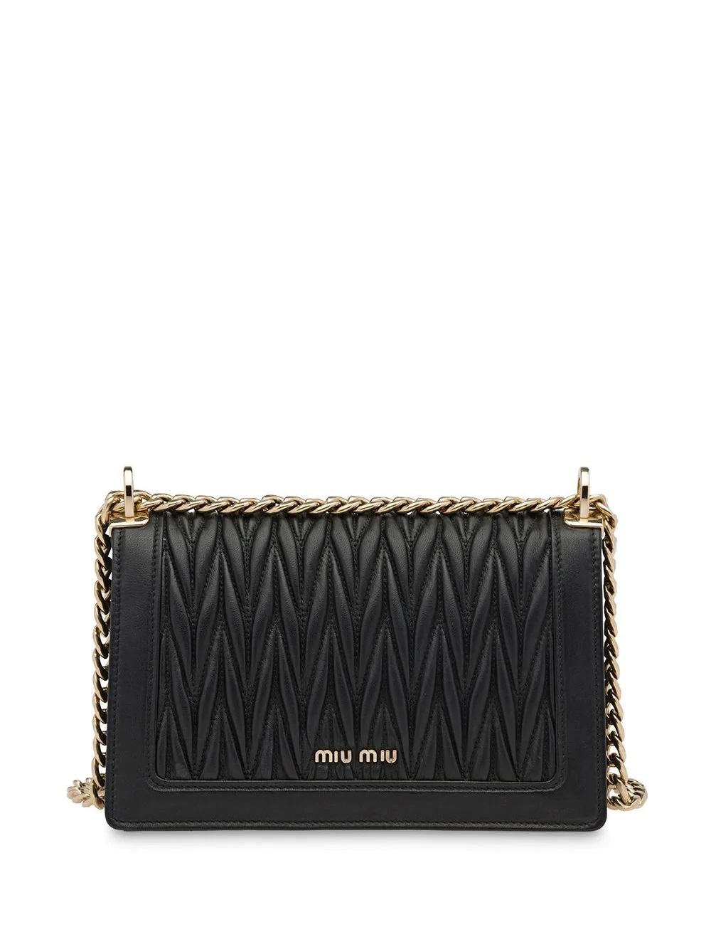 Miu Confidential matelassé leather bag - 3