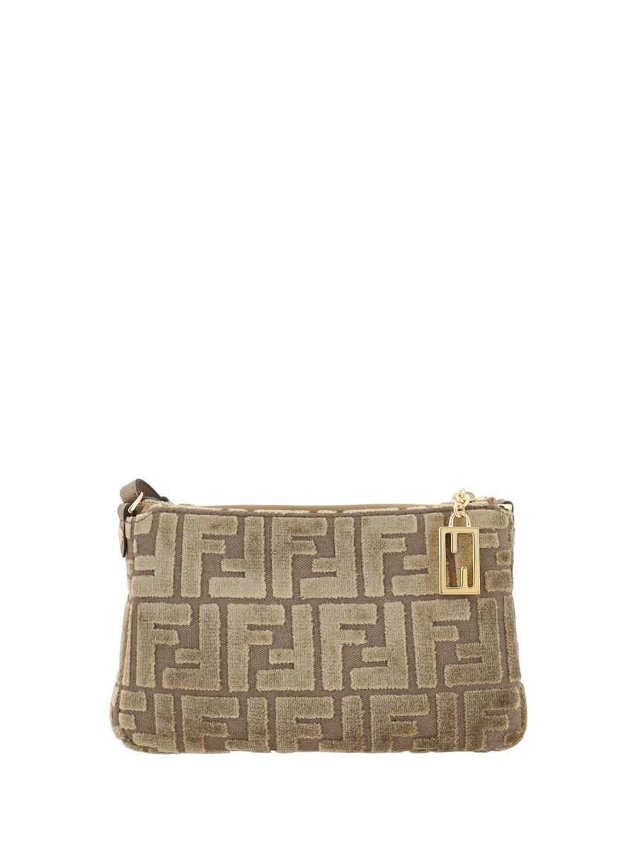 FENDI｜CLUTCHES ((8BR829 AFPM F1GL7)) FENDI Clutch Bag Bags For Women - Roma Black White Large