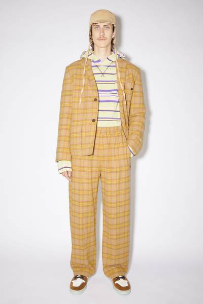 Acne Studios Check trousers - Brown/orange outlook