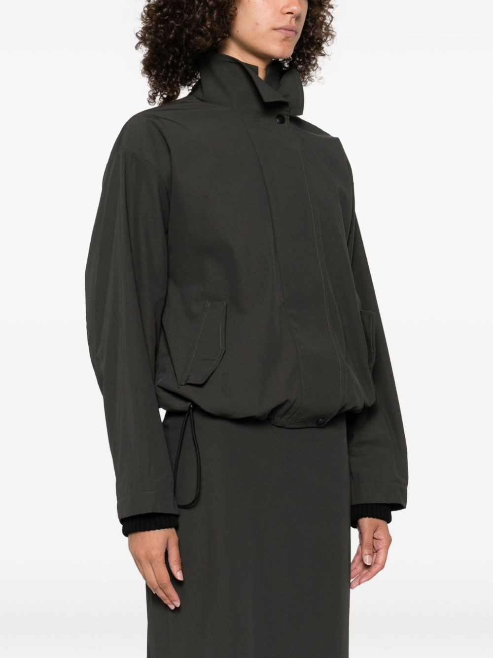 high-neck bomber jacket - 3