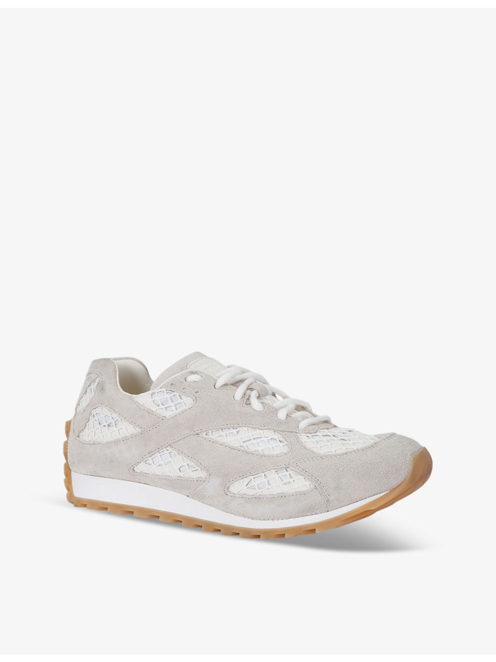 Orbit tonal-panel net-covered low-top trainers - 3