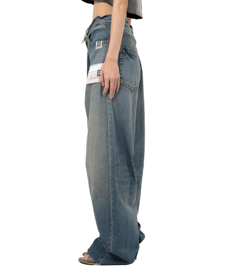 Huge Layered Denim Pants 12