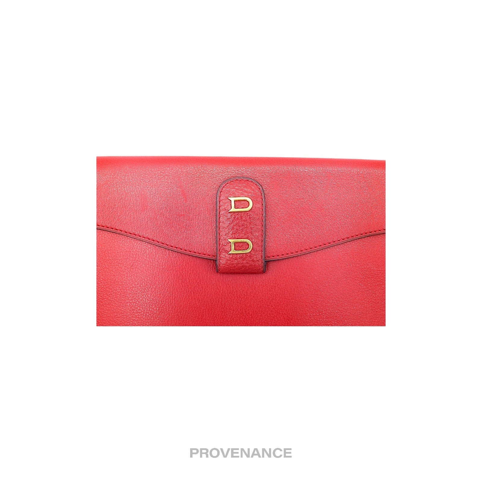 Delvaux - Delvaux DD Clutch Bag - Red Calfskin Leather - 6