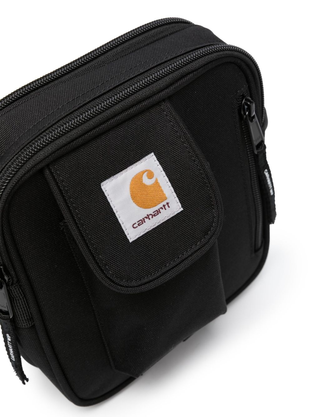Essentials logo-patch messenger bag - 4