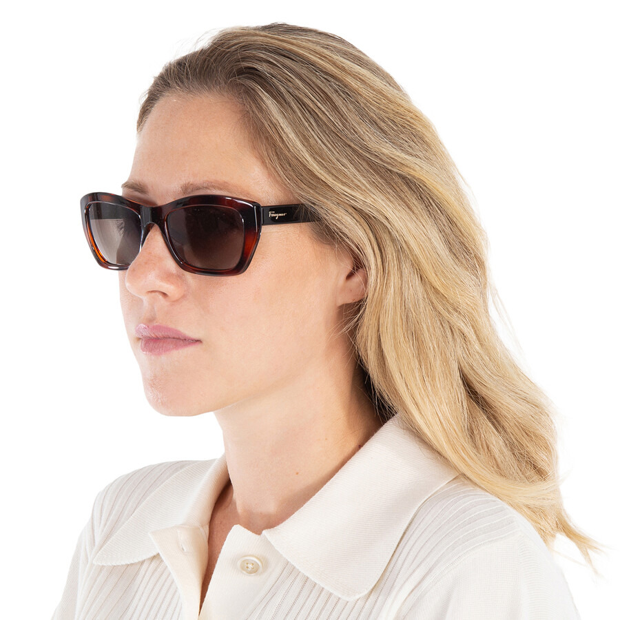 Salvatore Ferragamo Grey Cat Eye Sunglasses SF958S 214 55 - 2