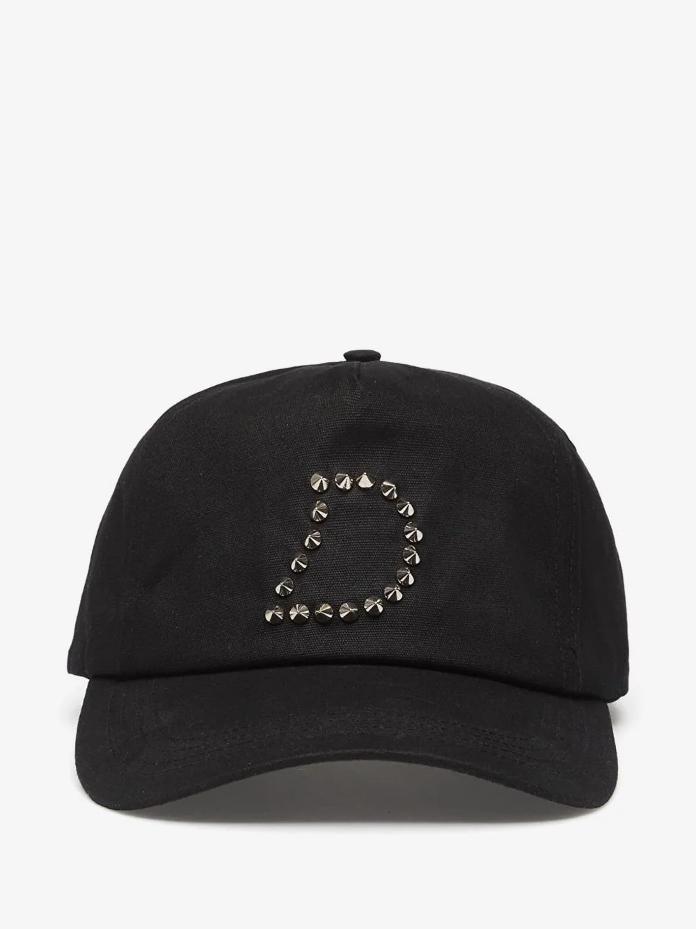 stud-embellished waxed cap - 1