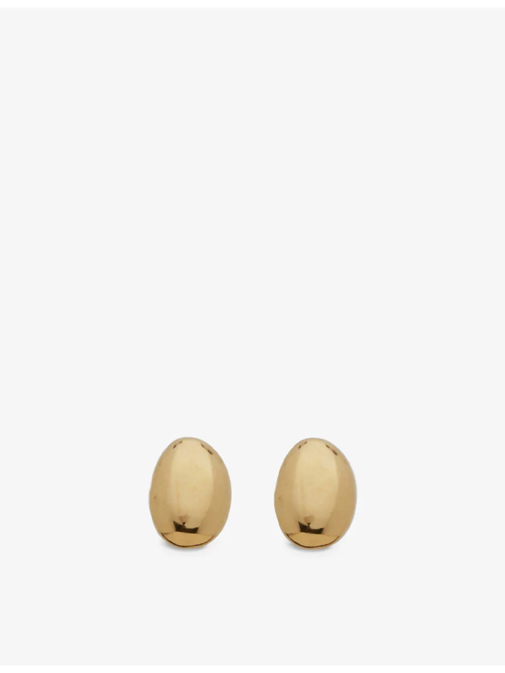 Nura Pebble 18ct gold-plated vermeil sterling silver stud earrings - 1