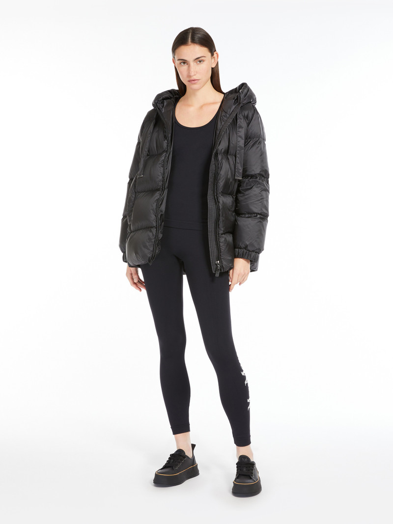 Max Mara SEIA Water-repellent technical canvas down jacket outlook