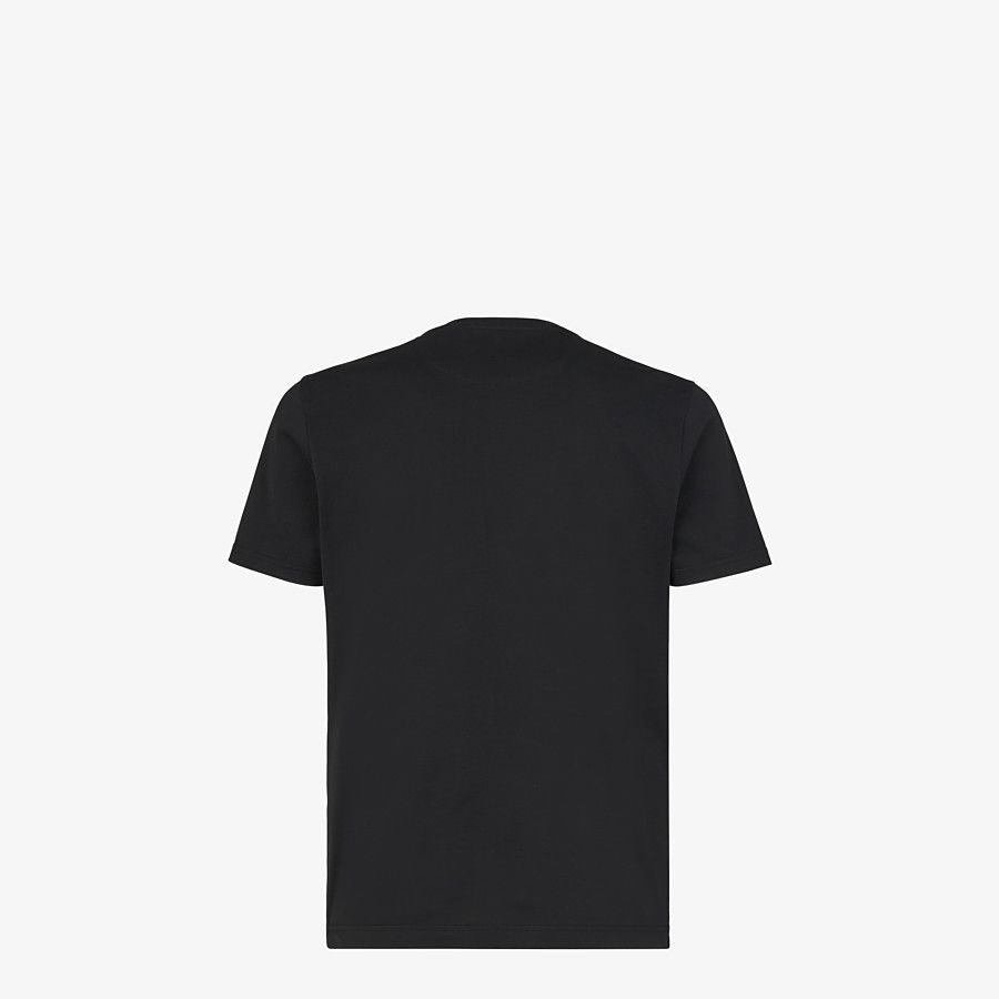 Black cotton T-shirt - 2