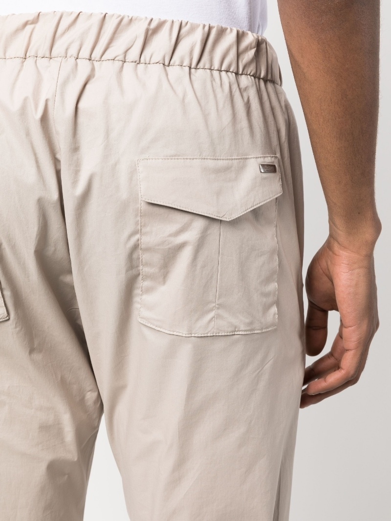drawstring straight-leg trousers - 9