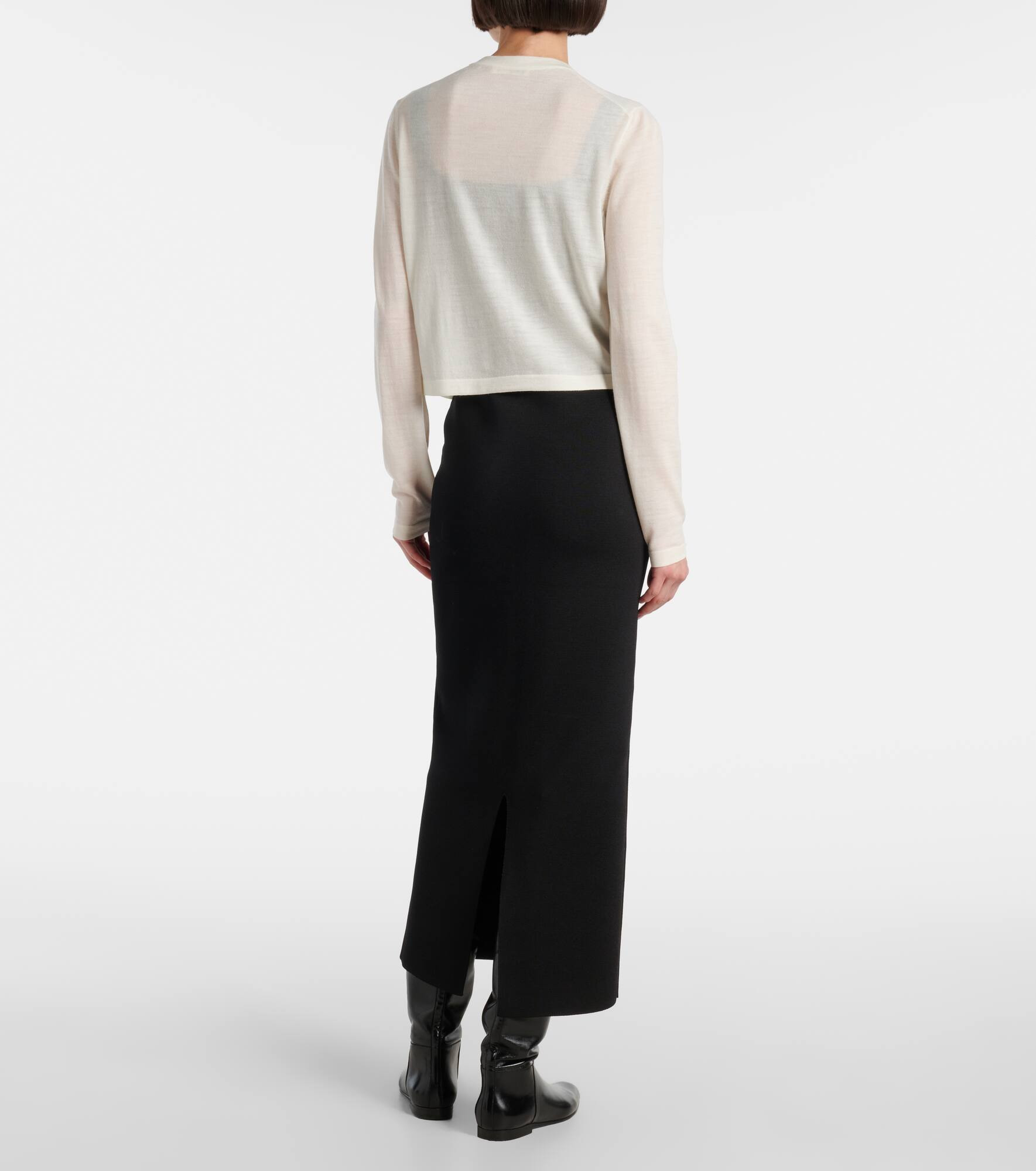Brieta wool-blend cardigan - 3