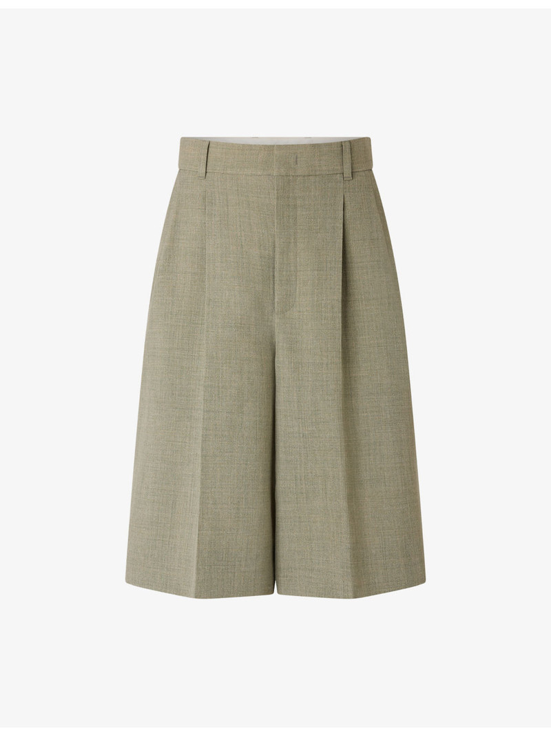 Imogen Wide-Leg Cotton-Poplin Shorts 1