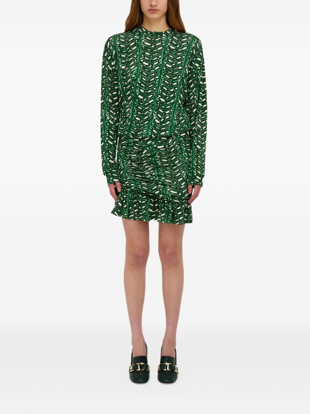 printed mini dress - 2