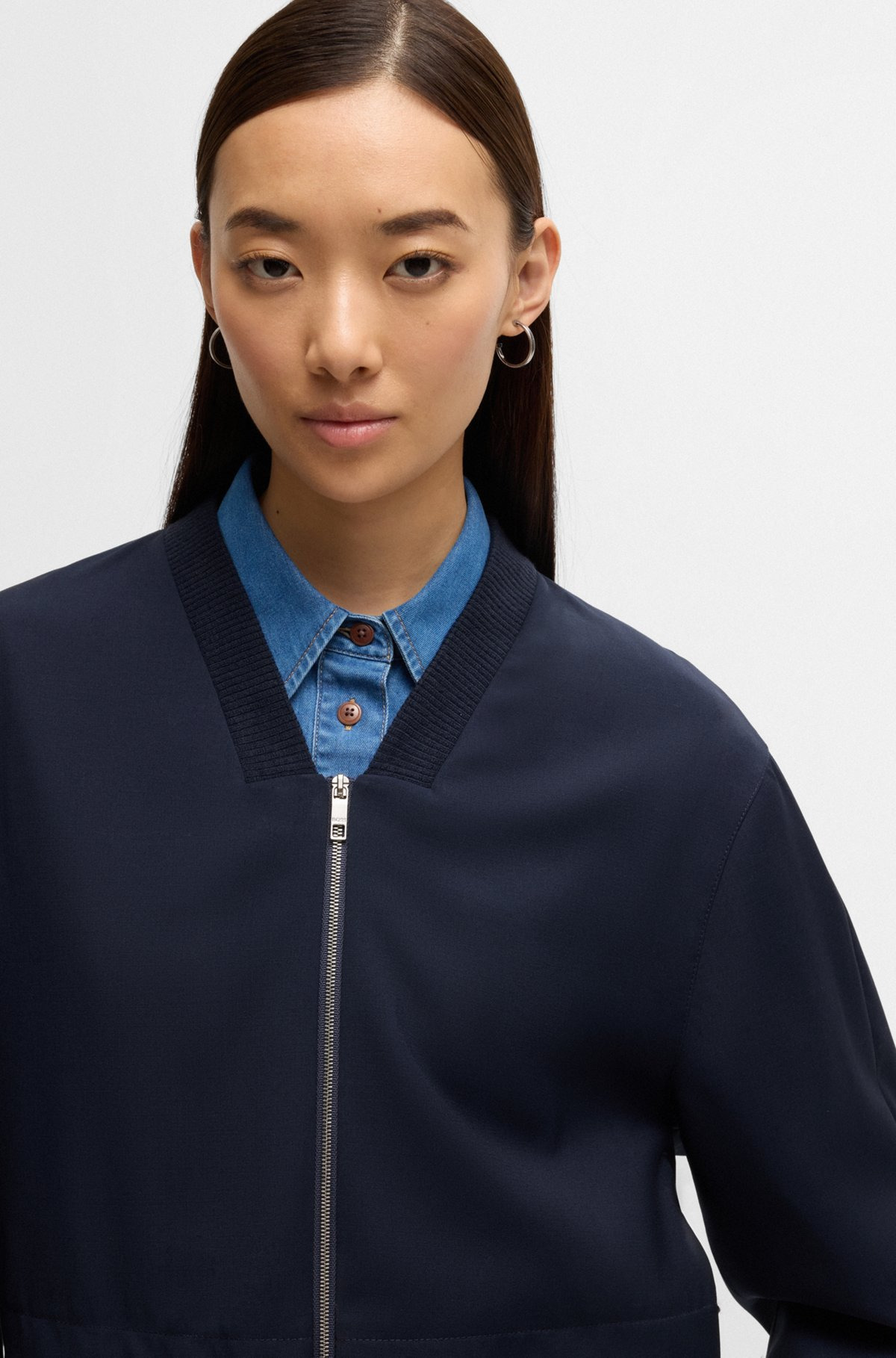 OVERSIZE-FIT JACKET WITH LAYERED EFFECT - 5