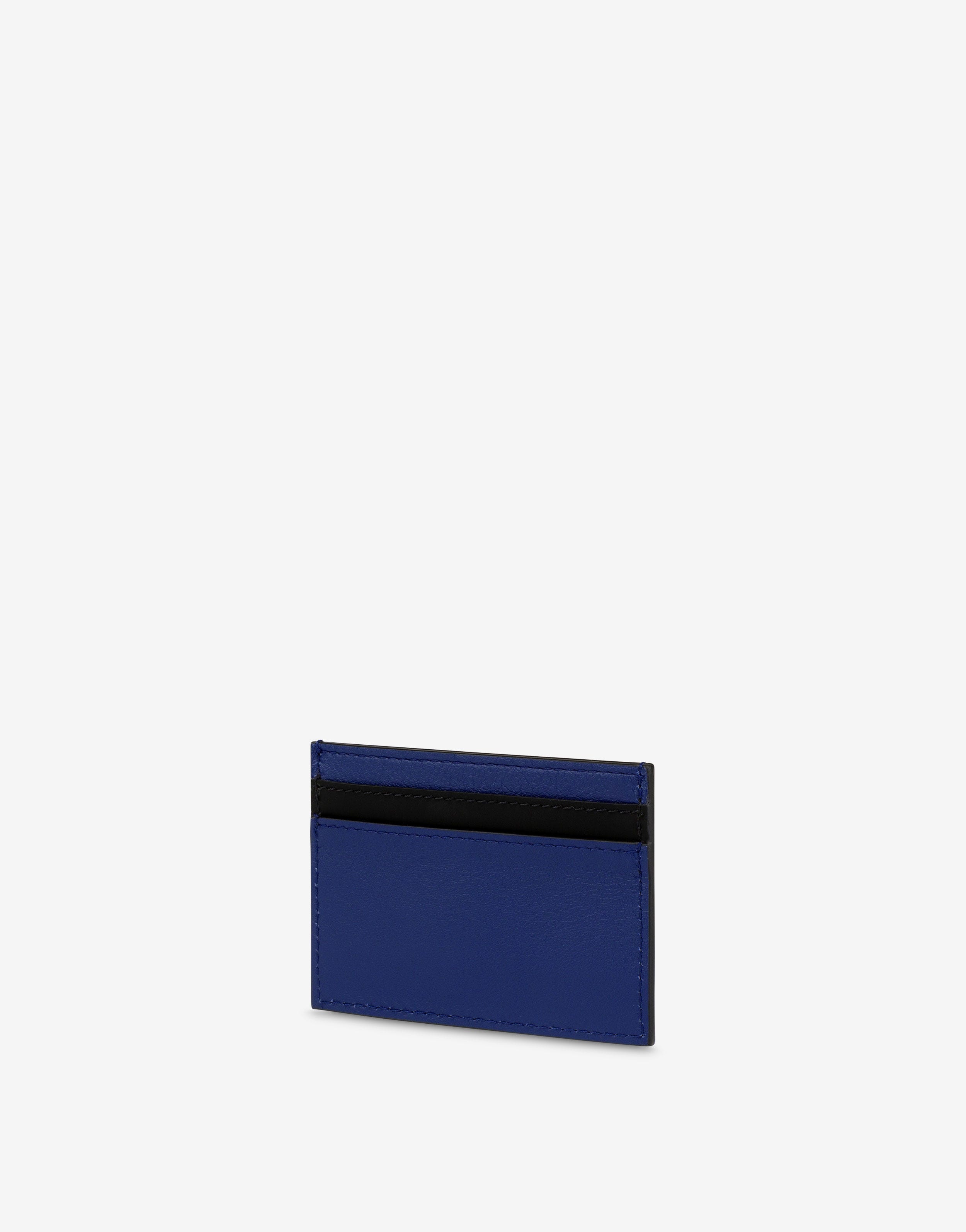 RUBBER LOGO CALFSKIN CARD HOLDER - 2