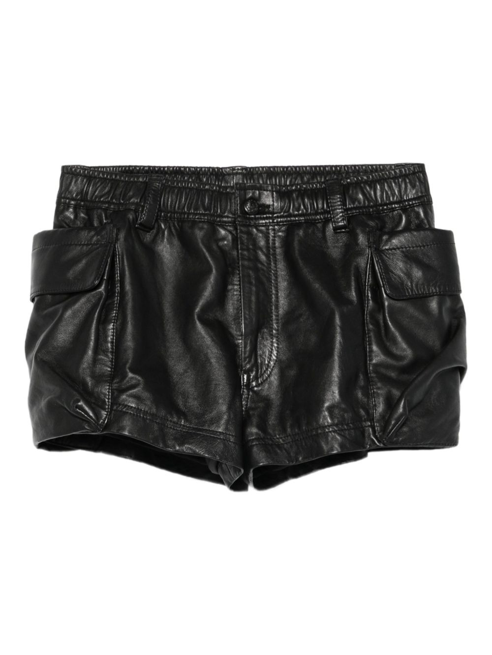 leather shorts - 1
