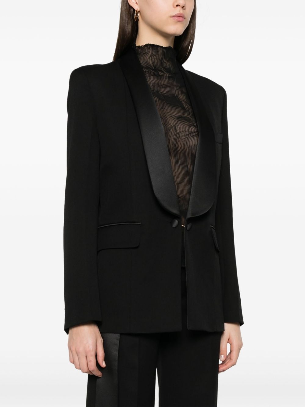 shawl-collar blazer - 3