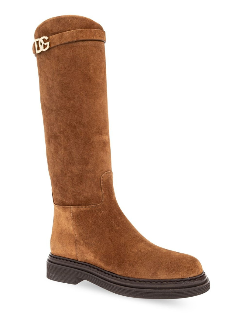 DG-logo suede boots 4