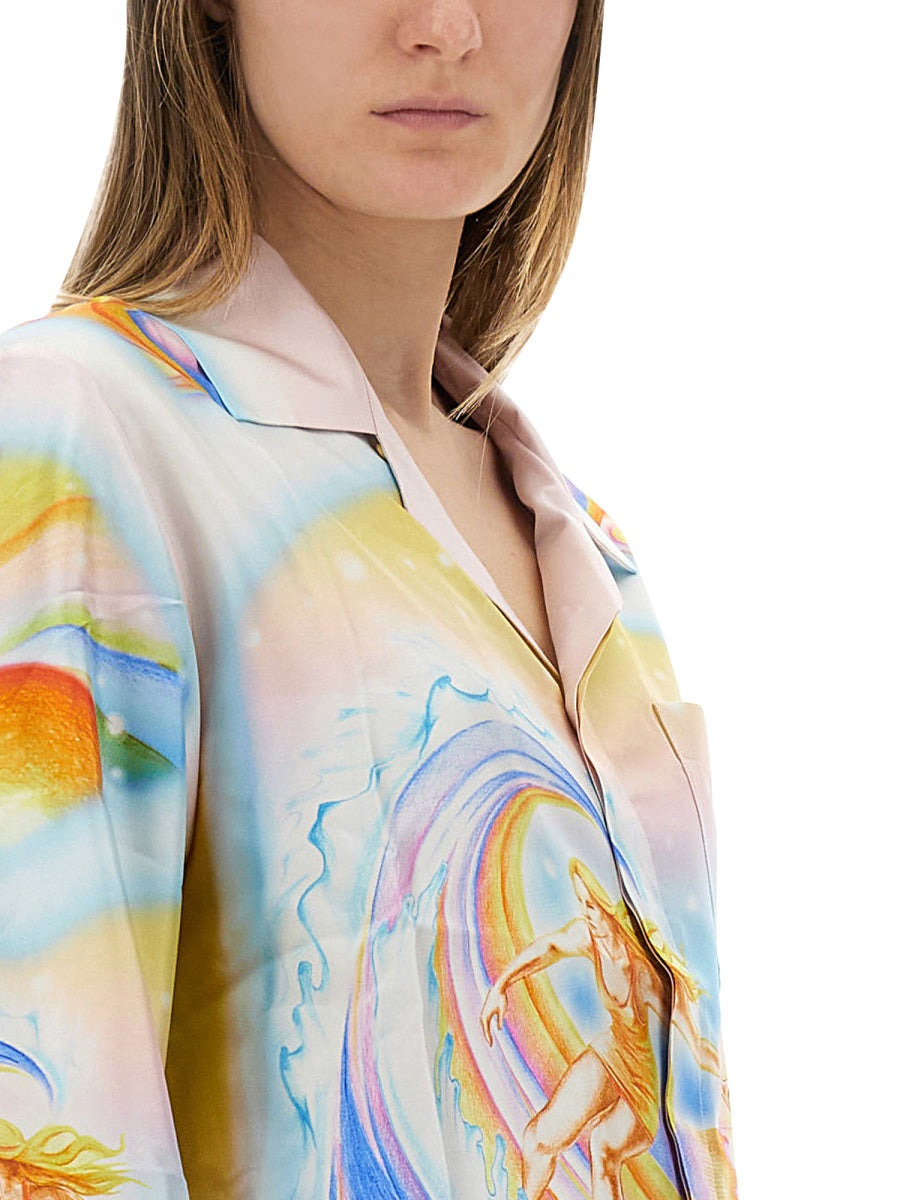 Casablanca Women "Psychedelic Nirvana" Shirt - 4