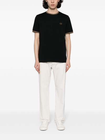 Fred Perry logo-embroidered cotton T-shirt outlook