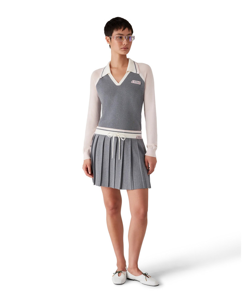 CASABLANCA Merino Tennis Long Sleeve Polo | Casablanca Paris outlook