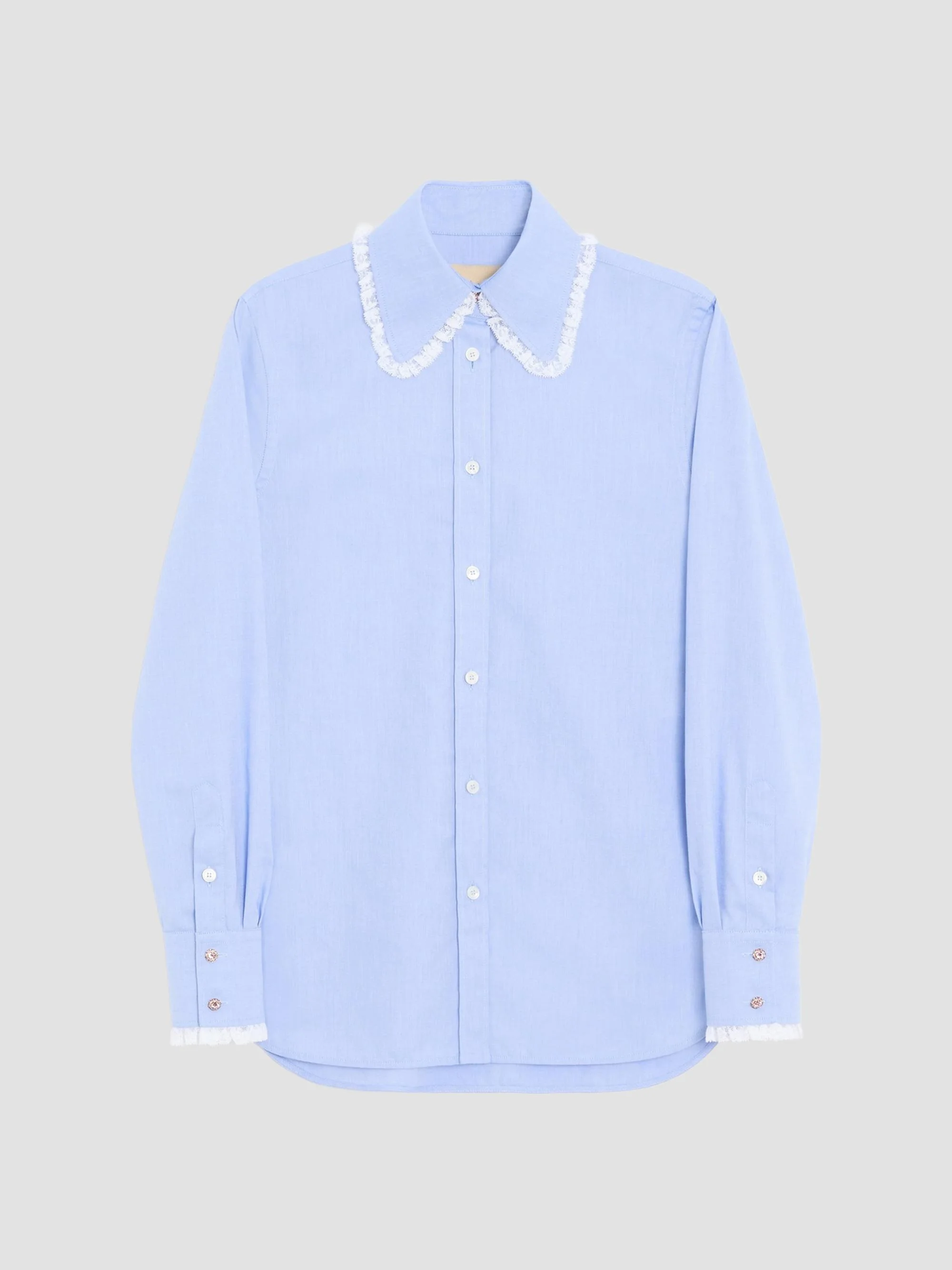 Women's Oxford Shirt - Sky - 1