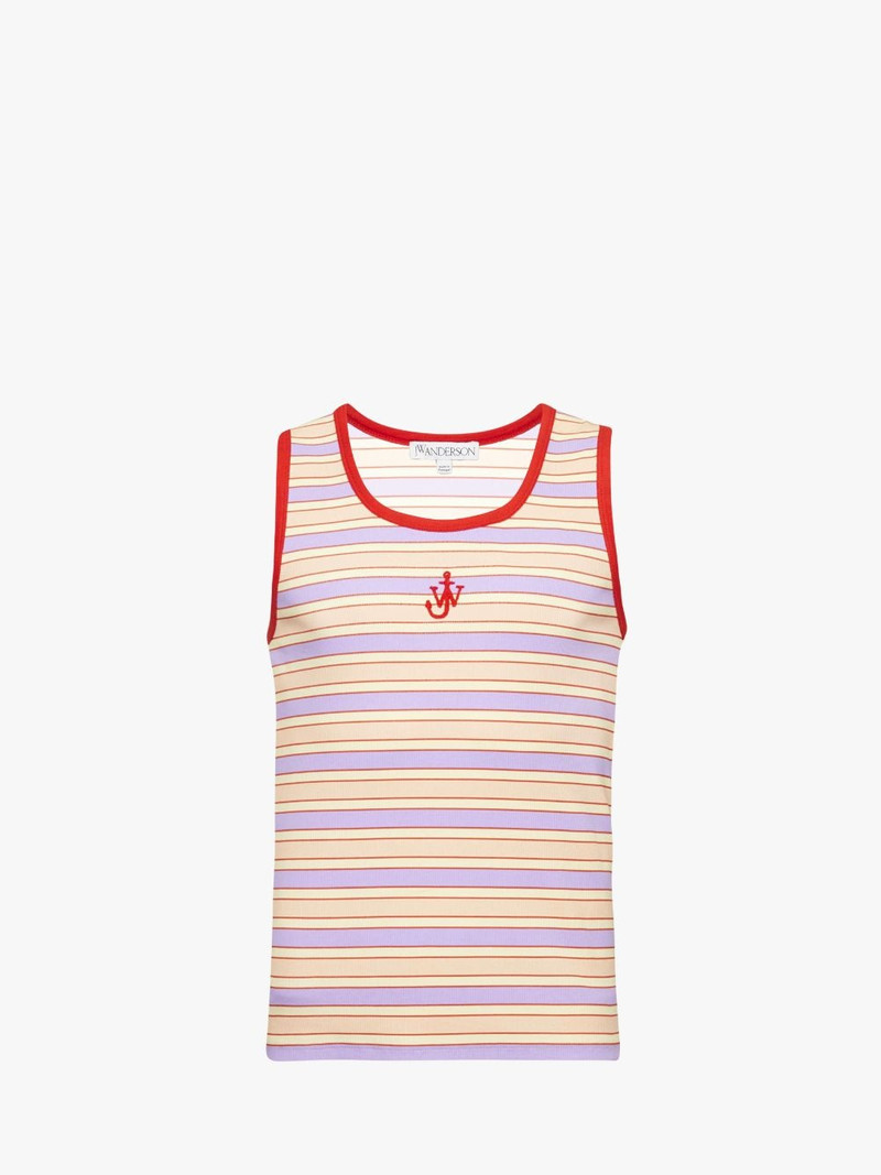 CONTRAST TRIM STRIPED VEST 1