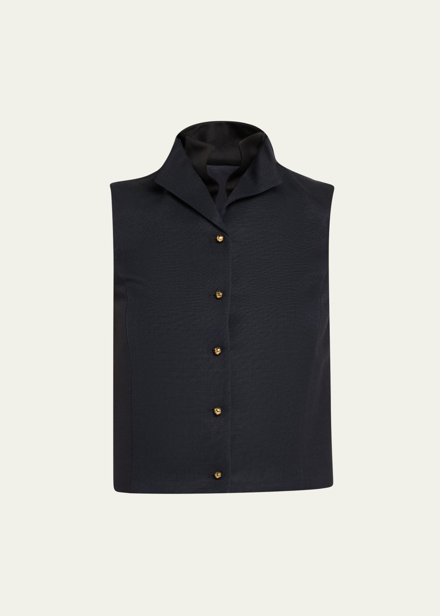 Dianne Layered Barathea Silk Vest - 1