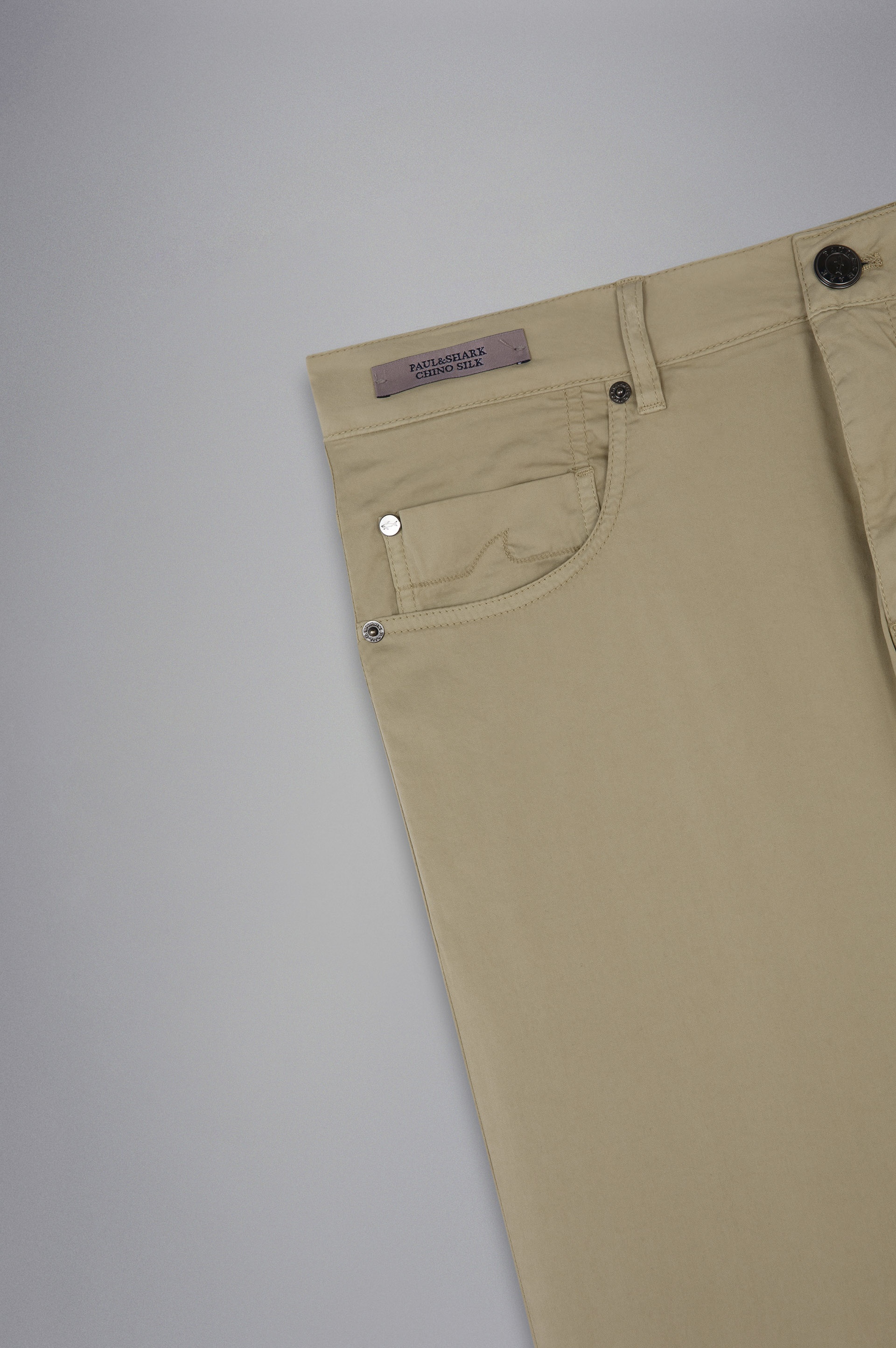 SILK AND COTTON STRETCH 5 POCKETS TROUSERS - 5
