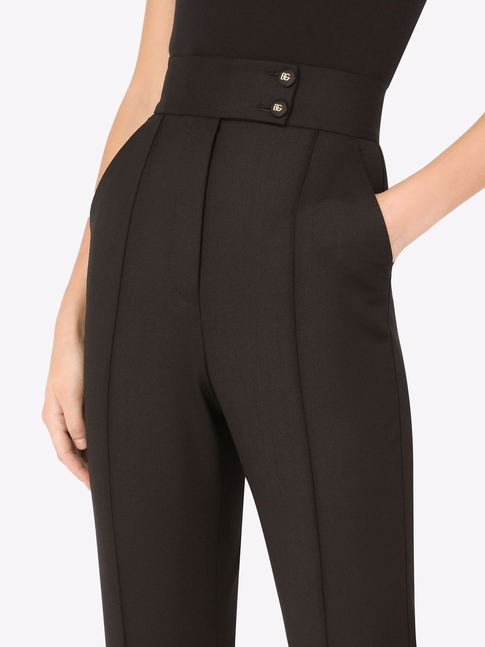 high-waist tailored trousers - 5