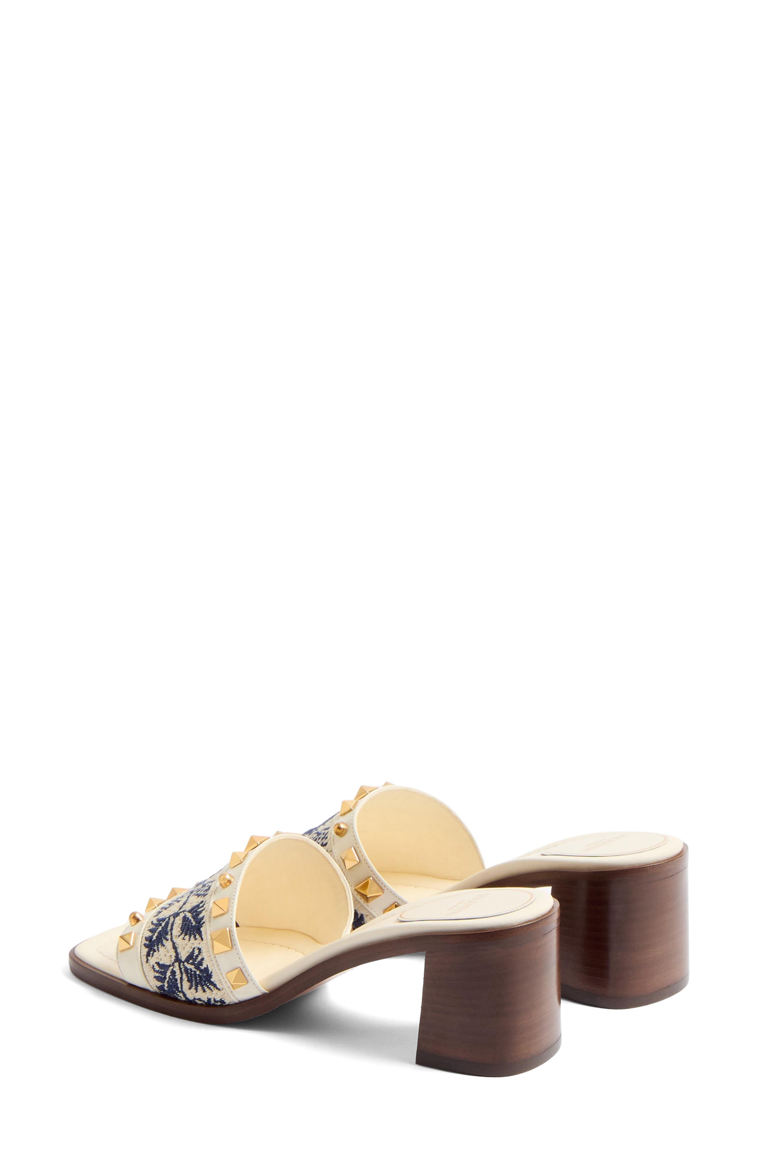 Valentino Garavani County Slide Sandal in Ivory/Multi at Nordstrom - 3