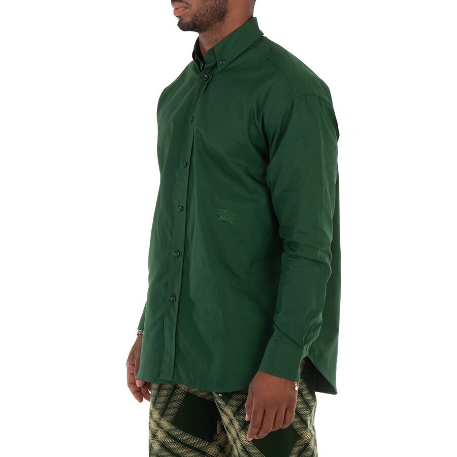 Burberry Equestrian Knight Embroiered Cotton Shirt - 2