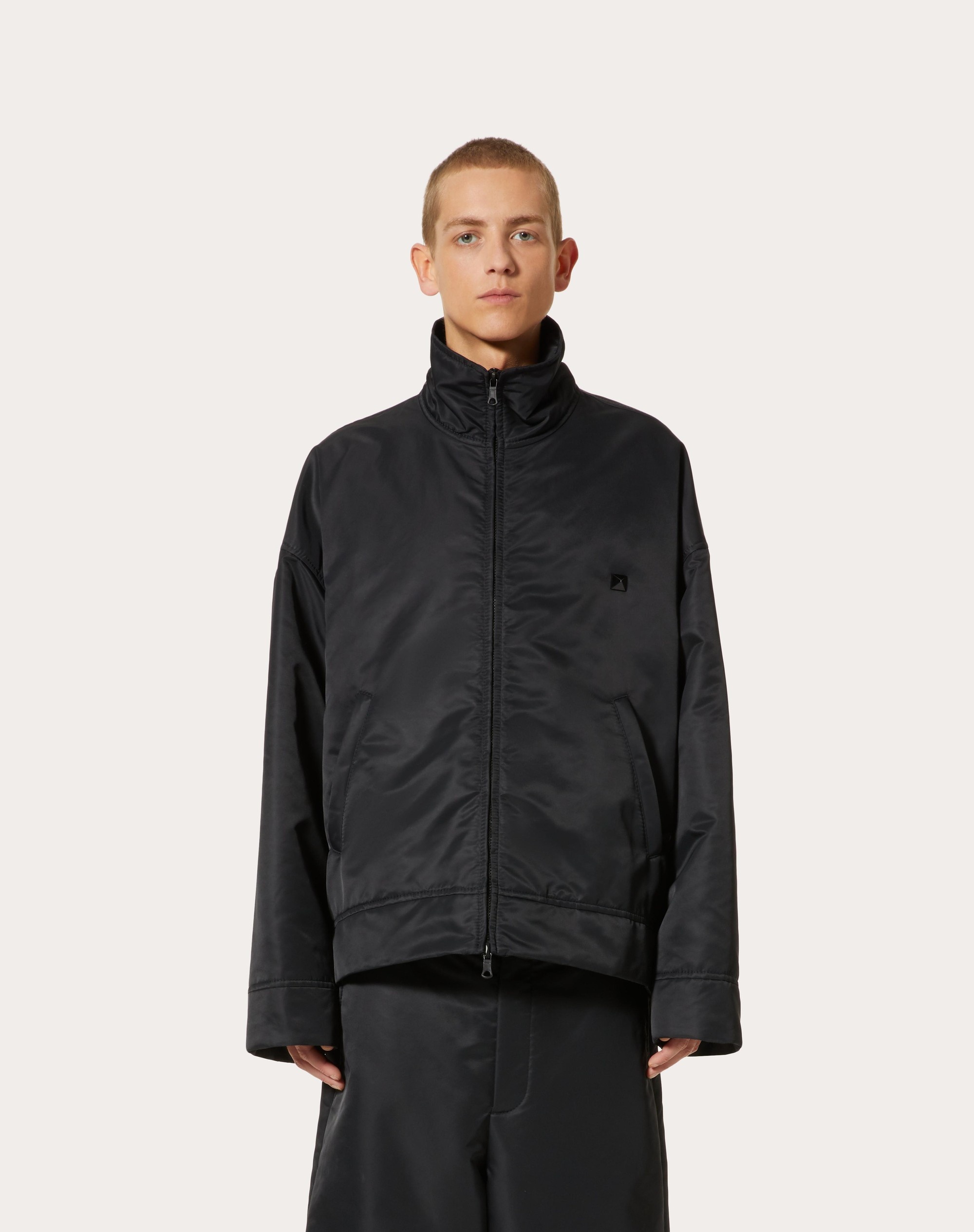 NYLON JACKET WITH STUD DETAIL - 3