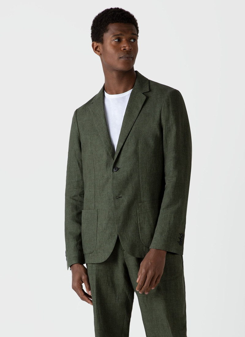 Sunspel Linen Unstructured Blazer outlook