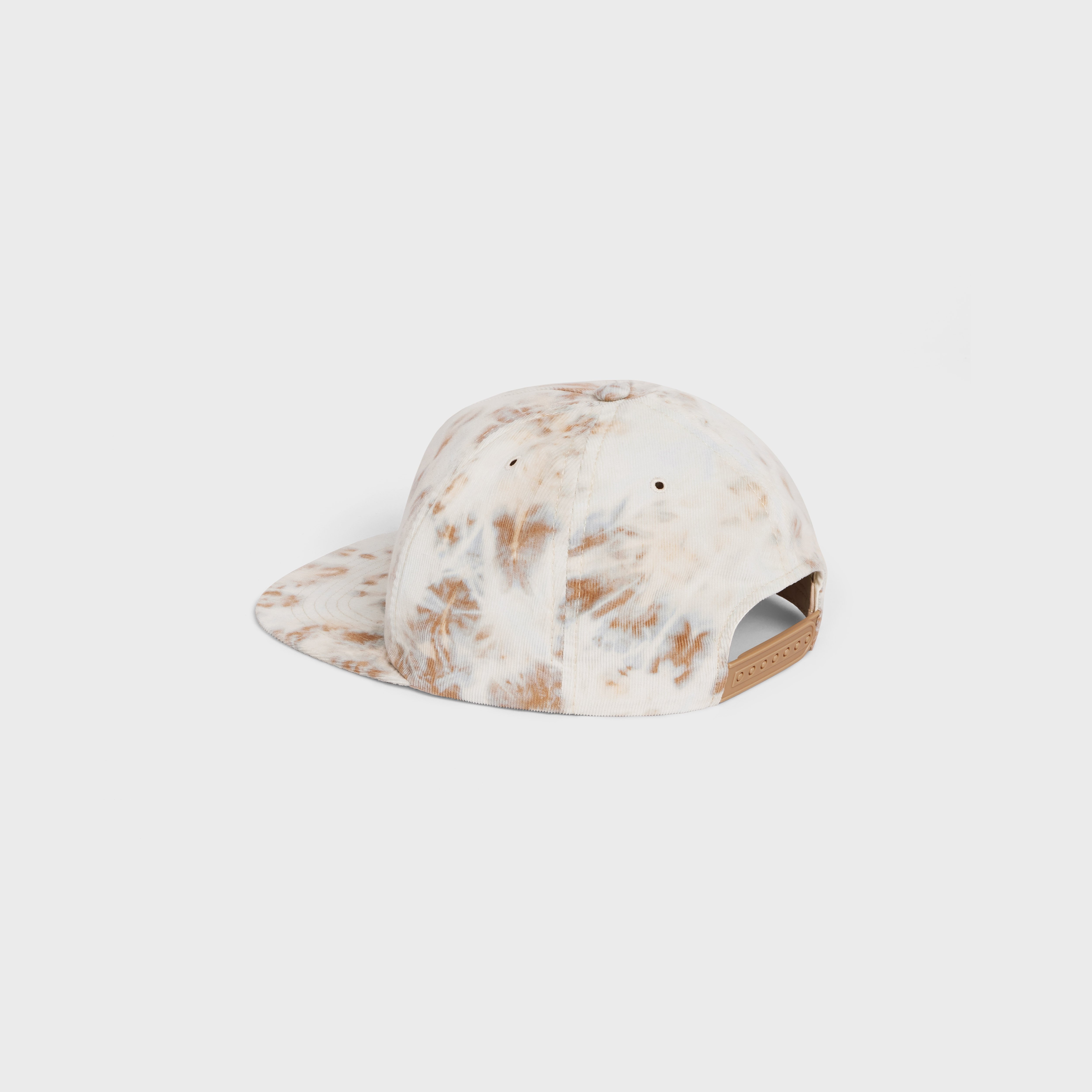 TIE-DYE CELINE SNAPBACK CAP IN VELVET - 4