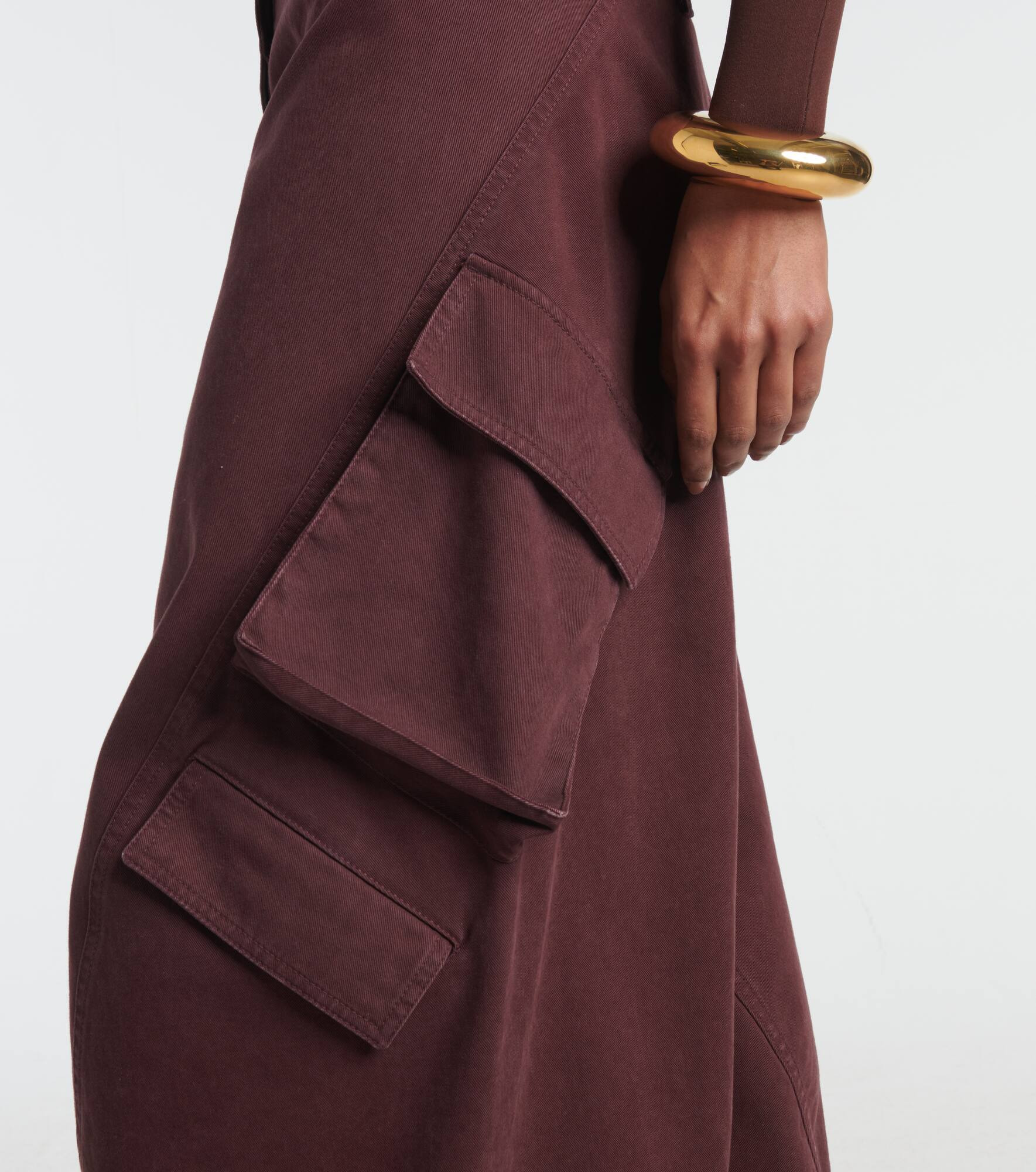 Cotton twill cargo pants - 5